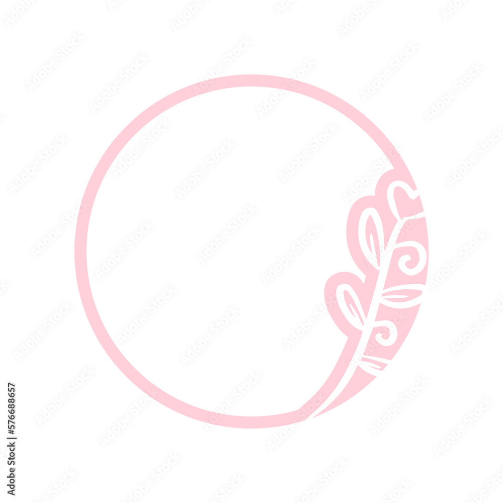 pastel floral circle frame
pastel floral circle frame