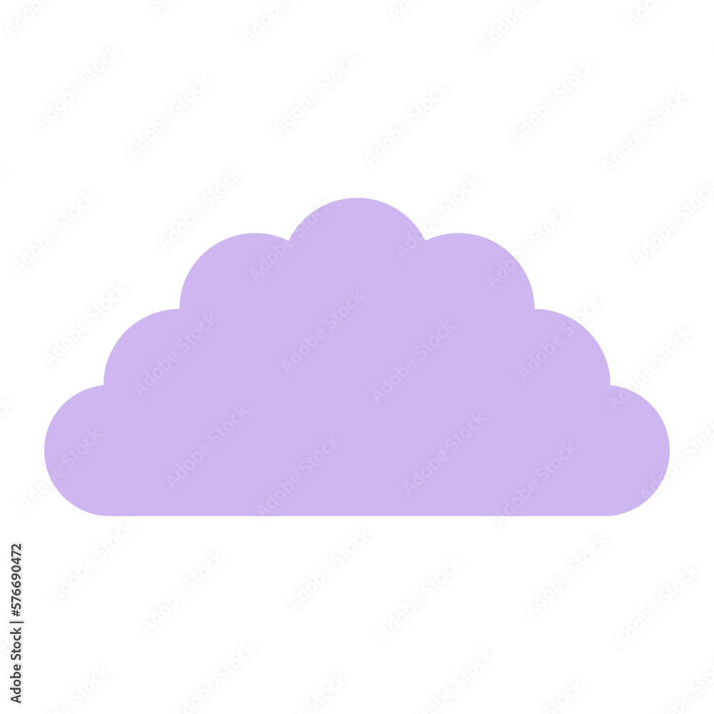 pastel cloud element
