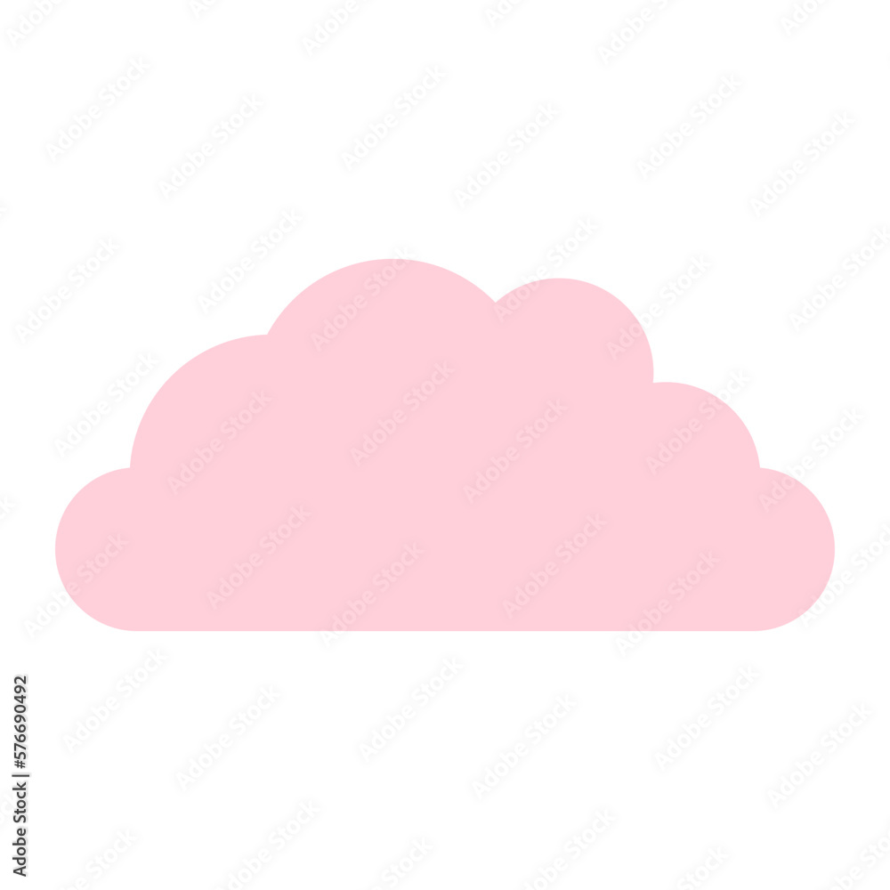 pastel cloud element
