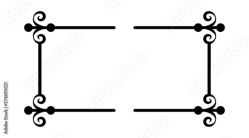 art border rectangle frame
