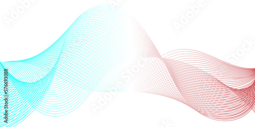 Abstract blue flowing wave lines background. Modern glowing moving lines design. Modern blue moving lines design element. Futuristic technology concept. Vector illustration.