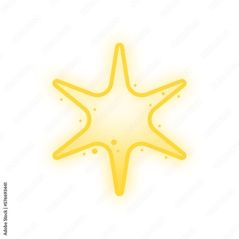 neon fade star shape
