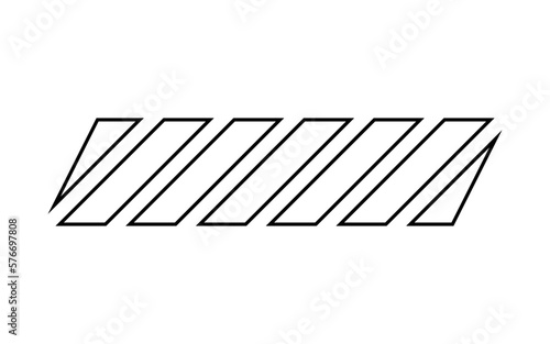 slant border line element
