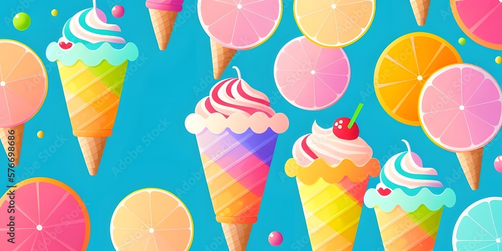 Ice cream patterns