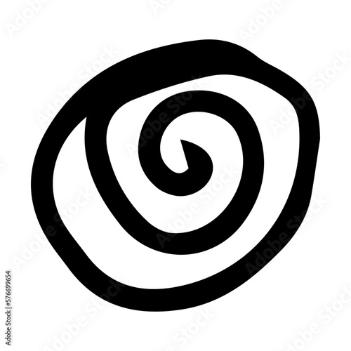 doodle spiral element 