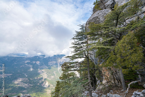 The identification of Mnara with Marmara has generally been accepted at the site of Kavak Daği where it extends over the top and slopes at 1350 m, behind Kemer. photo