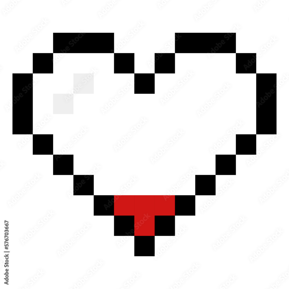 pixel heart element
pixel heart element