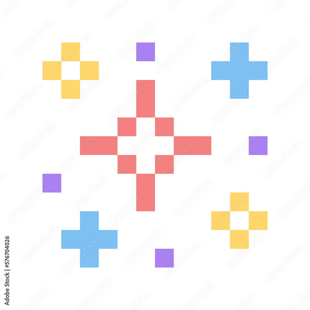 Obraz premium colorful pixel sparkle glitter 