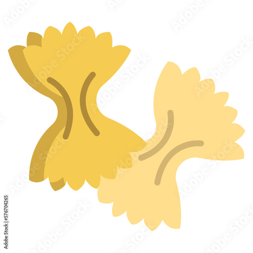 Farfalle pasta icon