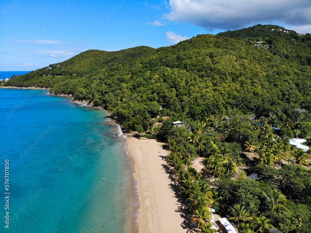 Impressive beach view in Grande Anse, Guadeloupe