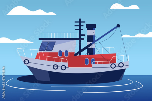 Boat in the seascape