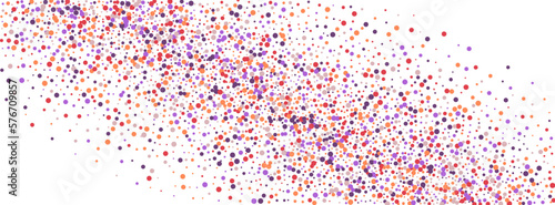 Multicolored Circle Background White Vector. Round Group Design. Colorful Geometric. Bright Confetti Congratulation. Geometric Fest Texture.