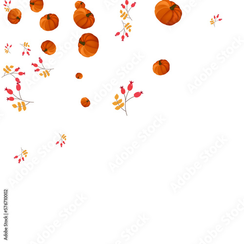 Burgundy Gourd Background White Vector. Pumpkin Holiday. Colorful Graphic Illustration. Botanical Border. Green Rowan November Set.