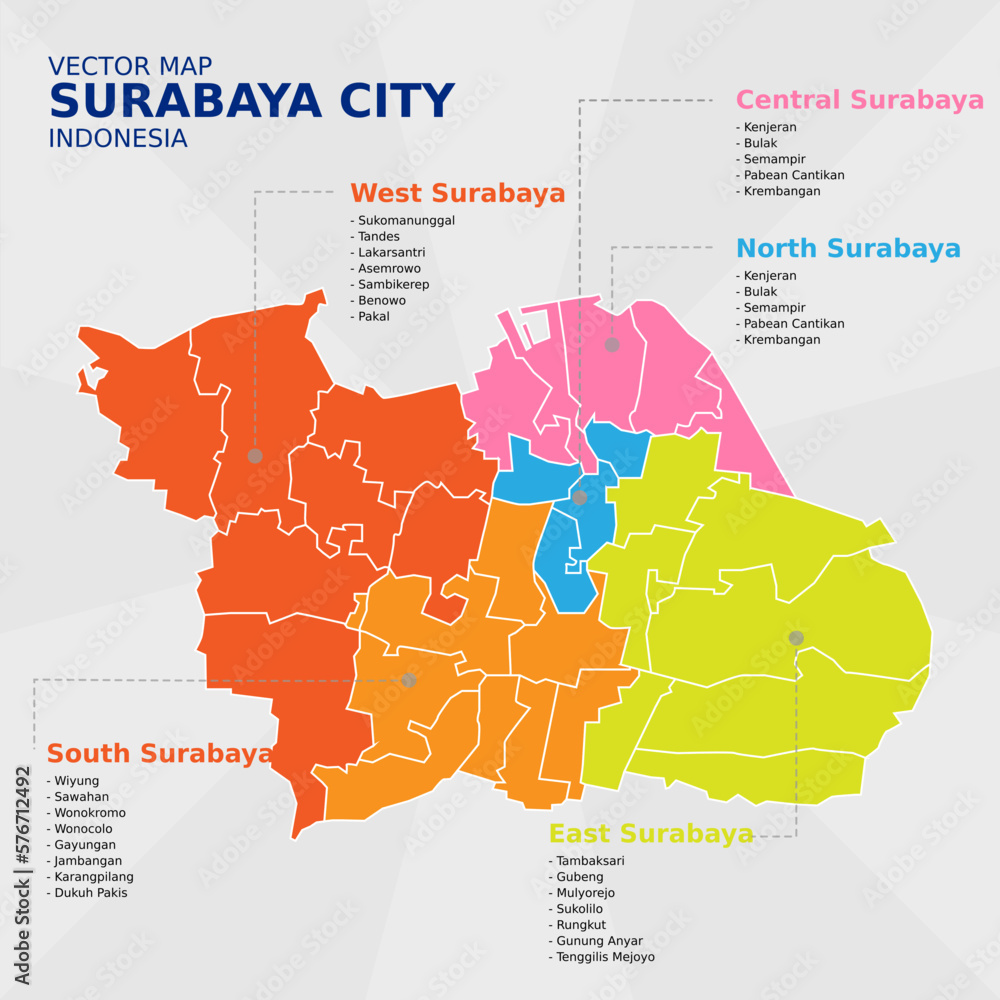 THE MAP OF SURABAYA
