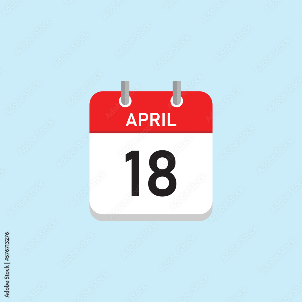 April 18 Concept Design. Vector Illustration. April 18 Concept Design. Vector Illustration.