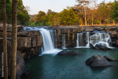 Tat Ton Waterfall, beautiful waterfall in Chaiyaphum Province, ThaiLand.
