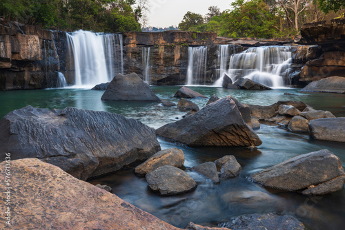 Tat Ton Waterfall  beautiful waterfall in Chaiyaphum   Province  ThaiLand.
