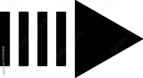 Right arrow vector icon