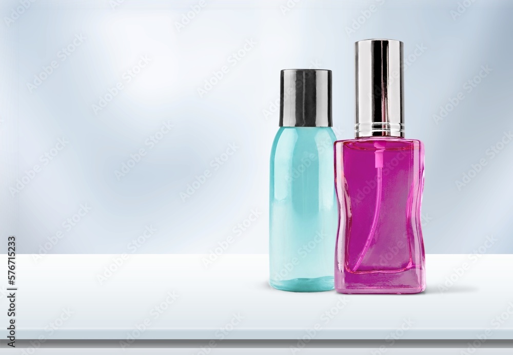 A bottle of skin care cosmetic products A bottle of skin care cosmetic products