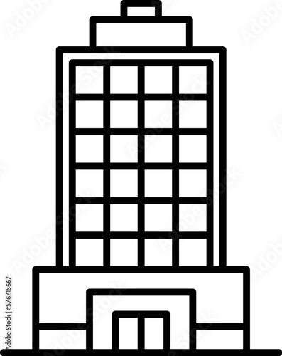 building icon. Simple thin line, outline vector of Buildings icons for UI and UX, website or mobile application on dark blue gradient background on the background of a light map