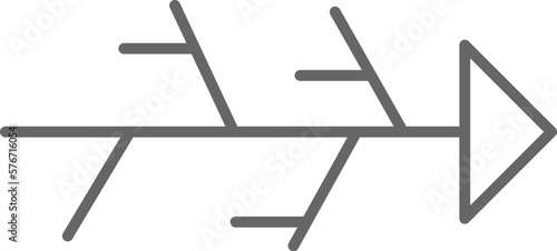 Fishbone Diagram vector icon