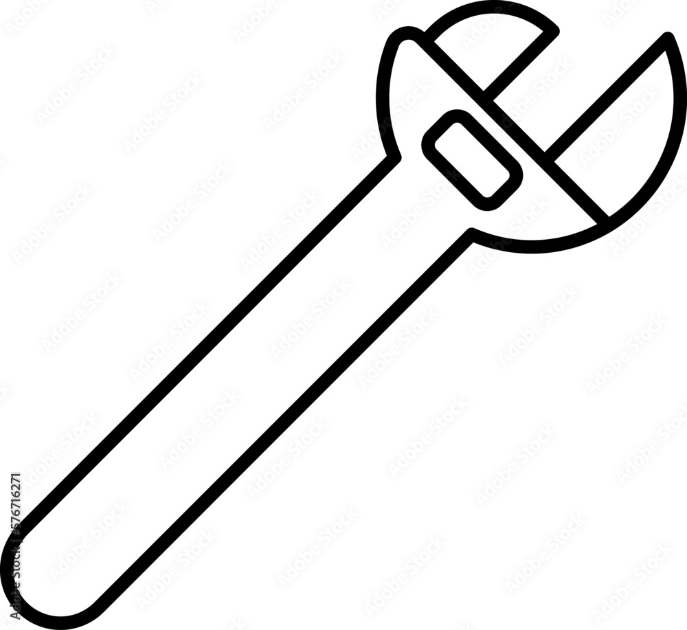 maintenance, wrench icon. Simple thin line, outline vector of Construction tools icons for UI and UX, website or mobile application on white background maintenance, wrench icon. Simple thin line, outline vector of Construction tools icons for UI and UX, website or mobile application on white background