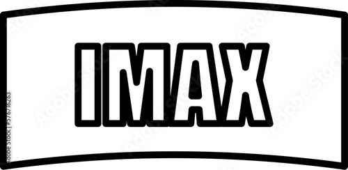 Imax, cinema icon. Simple thin line, outline vector of movie, cinema, film, screen, flicks icons for UI and UX, website or mobile application on white background