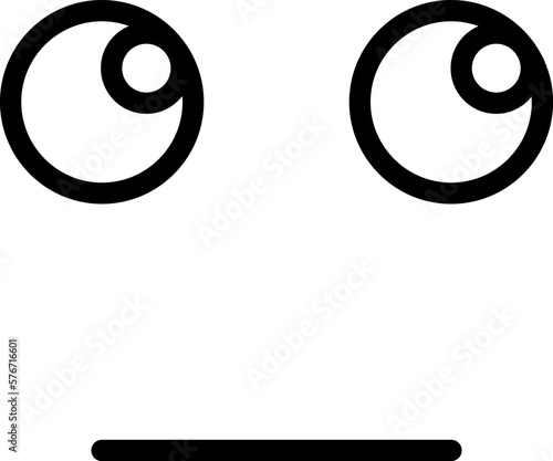 face, with, rolling, eyes vector icon