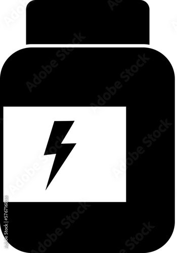 The bank of protein, white, albumen vector icon
