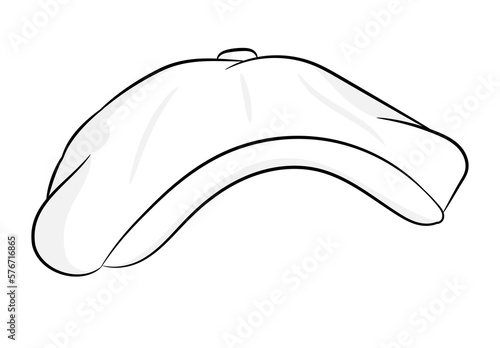 White Newsboy Hat Flat Cap Peaky Style