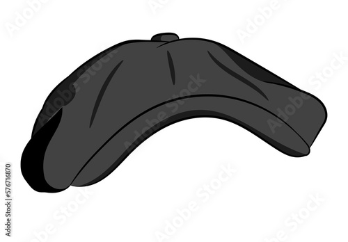 Foto Black Newsboy Hat Flat Cap Peaky Style