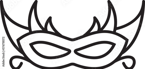 Mardi gras, mask vector icon