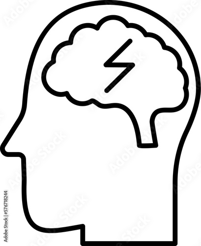 marijuana, epilepsy, brain icon. Simple thin line, outline vector of Marijuana icons for UI and UX, website or mobile application on white background