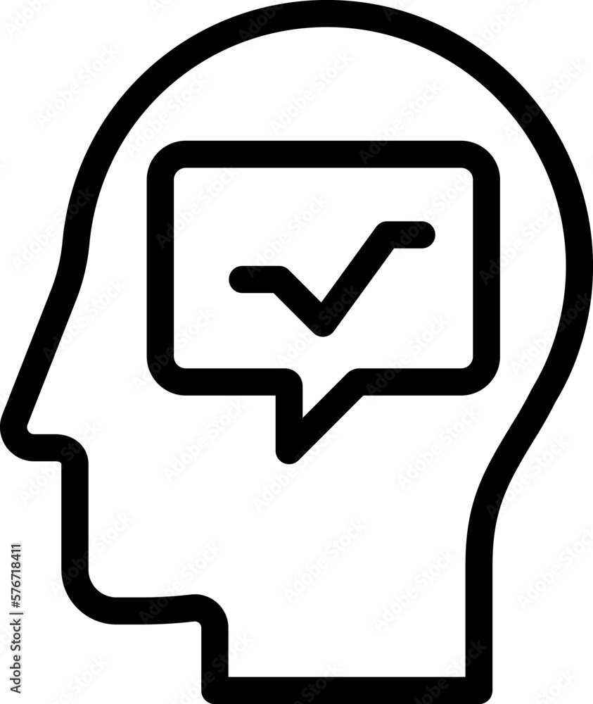 human, brain, communication icon. Simple thin line, outline vector of Mind process icons for UI and UX, website or mobile application on white background human, brain, communication icon. Simple thin line, outline vector of Mind process icons for UI and UX, website or mobile application on white background