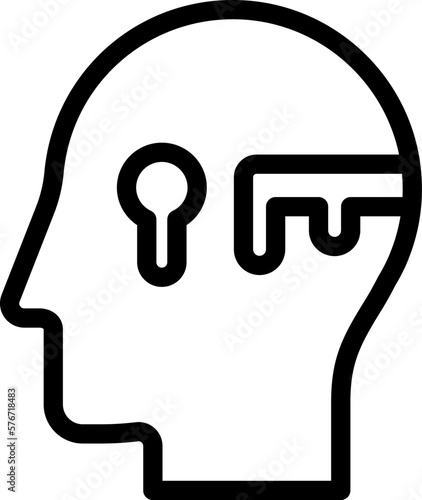 human, brain, key, success vector icon