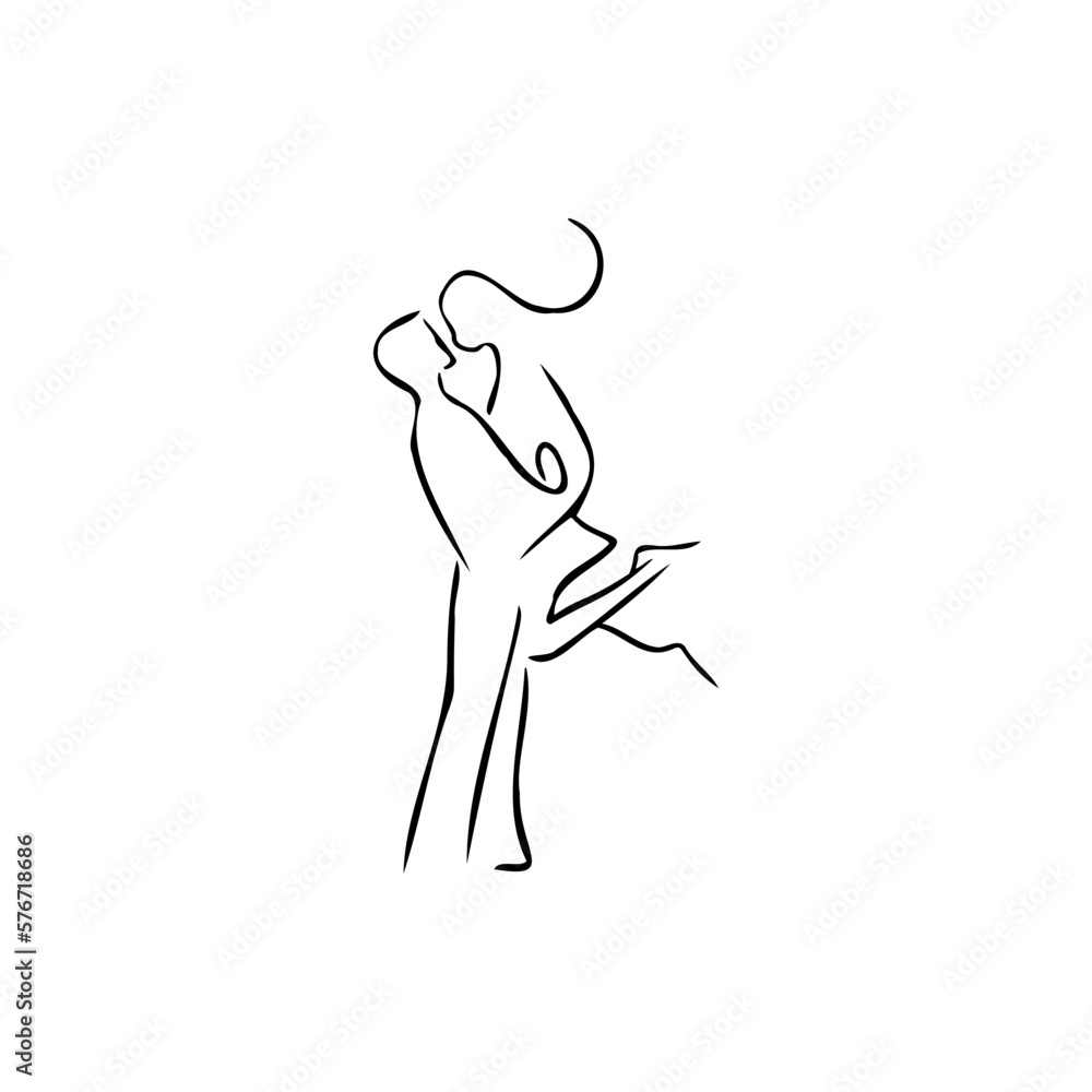 man and woman, kiss sketch man and woman, kiss sketch