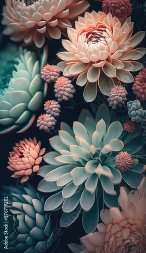 Beautiful floral texture and pattern, made with generative ai