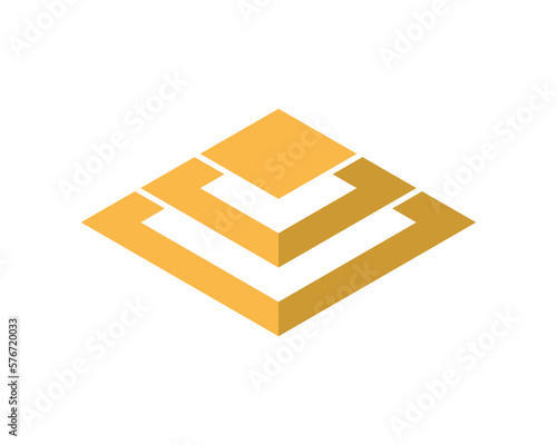 Stacks of square vector logo