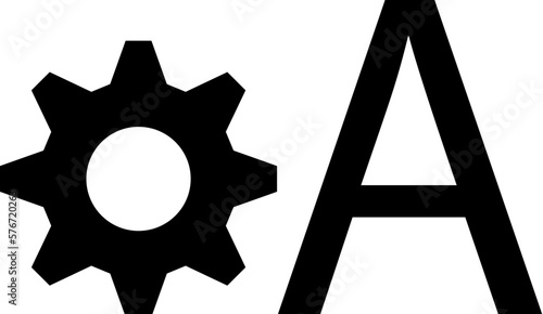 Edit text icon. Simple glyph vector of text editor set icons for UI and UX, website or mobile application on white background