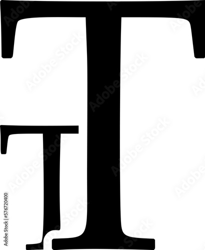 Font size, text icon. Simple glyph vector of text editor set icons for UI and UX, website or mobile application on white background
