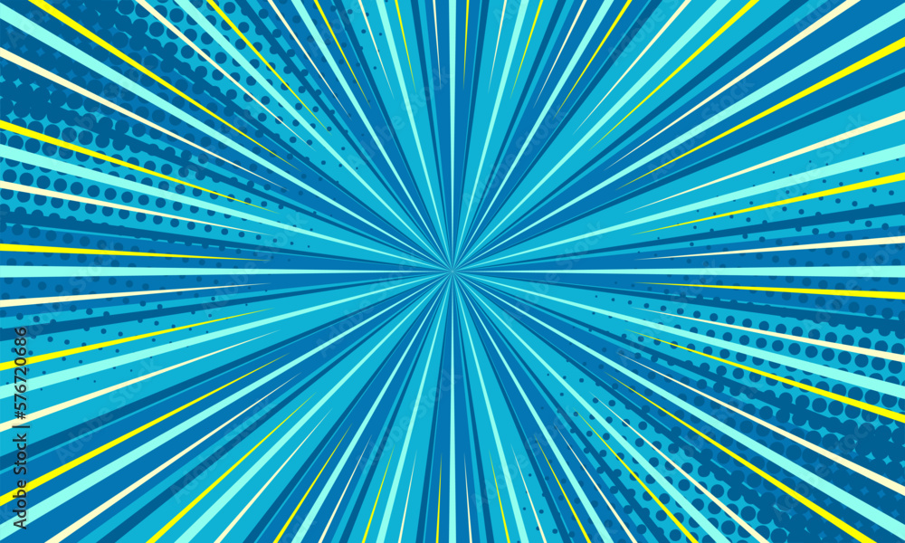 Obraz premium Comic cartoon abstract zoom background