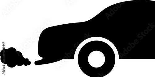 car carbon monoxide icon. Simple glyph vector of universal set icons for UI and UX, website or mobile application on white background