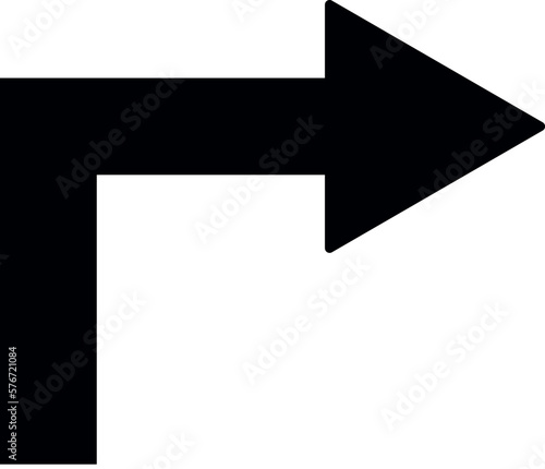 turn arrow vector icon