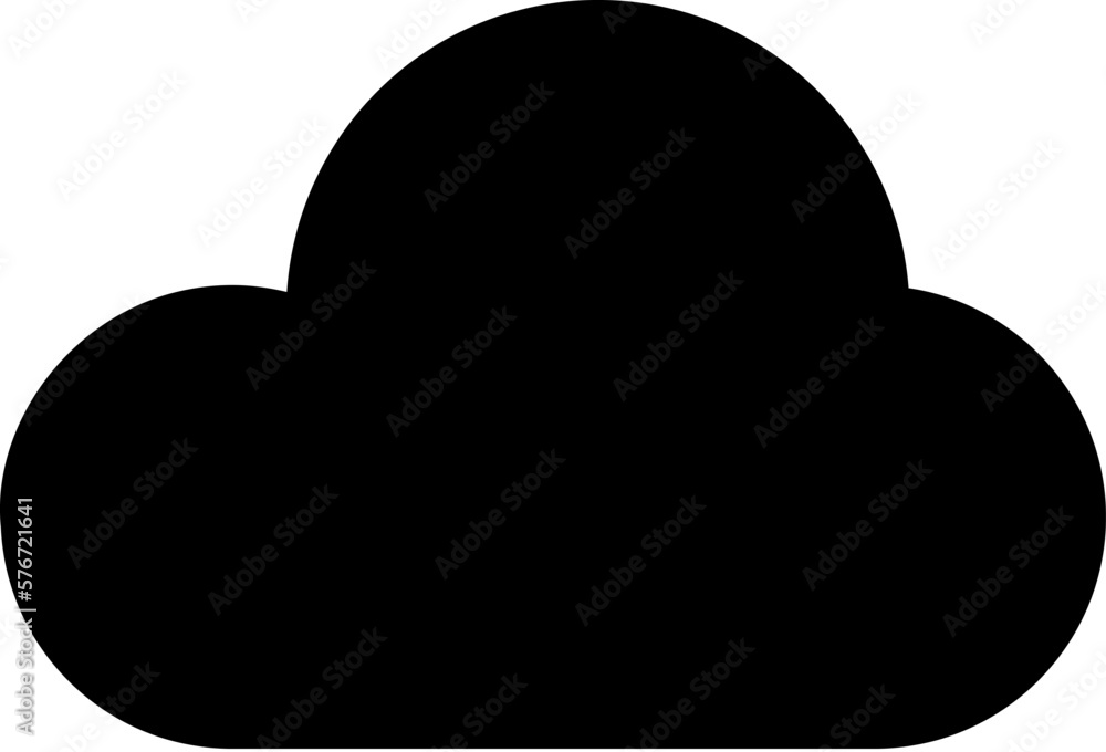 cloud icon. Simple glyph vector of weather set for UI and UX, website or mobile application on white background cloud icon. Simple glyph vector of weather set for UI and UX, website or mobile application on white background