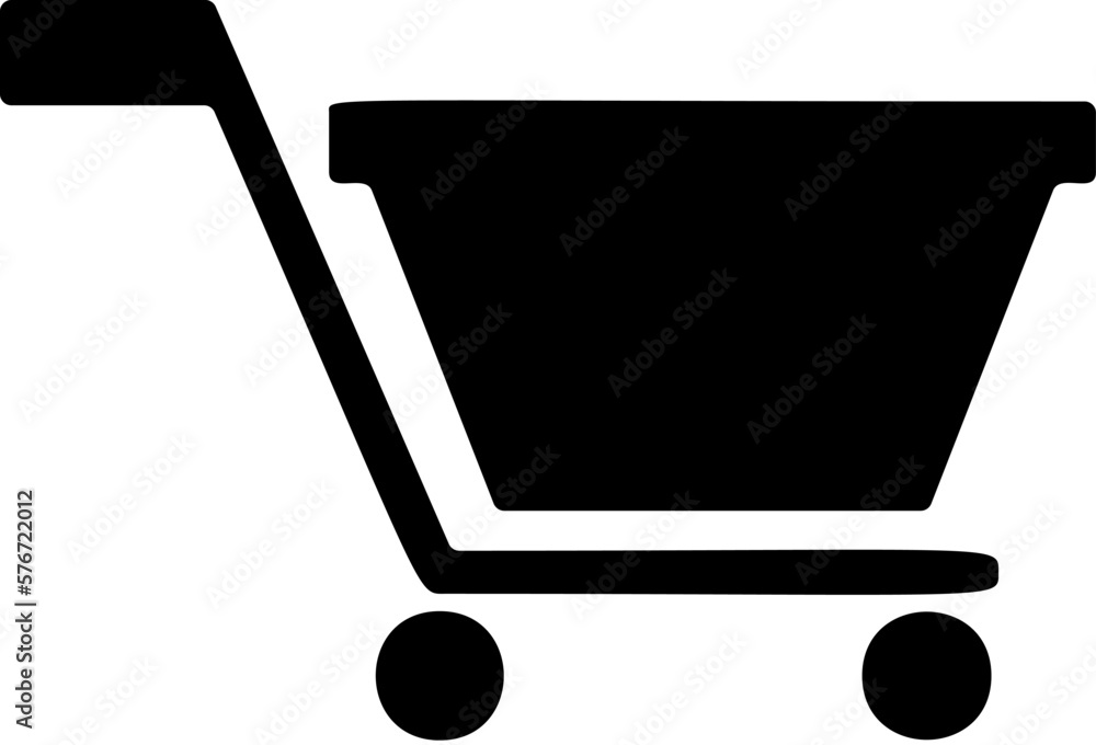 Shopping Cart icon. Simple glyph, flat vector of Web icons for UI and UX, website or mobile application on white background Shopping Cart icon. Simple glyph, flat vector of Web icons for UI and UX, website or mobile application on white background
