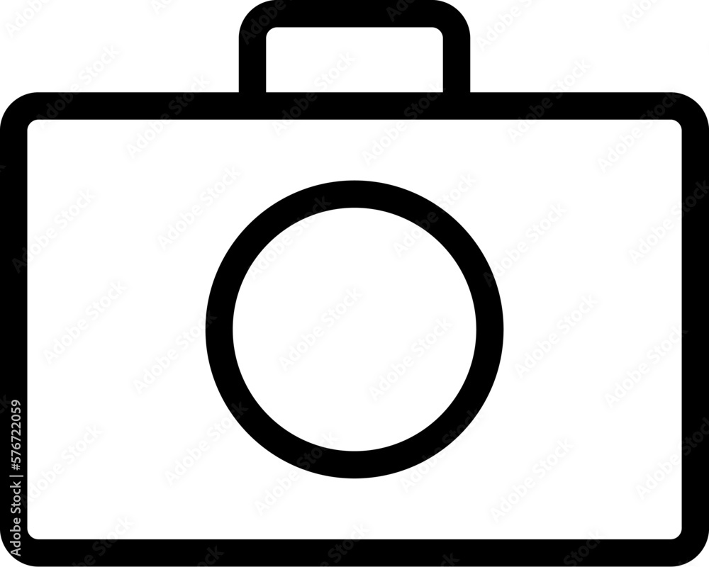 camera icon. Simple thin line, outline vector of Web icons for UI and UX, website or mobile application on white background camera icon. Simple thin line, outline vector of Web icons for UI and UX, website or mobile application on white background