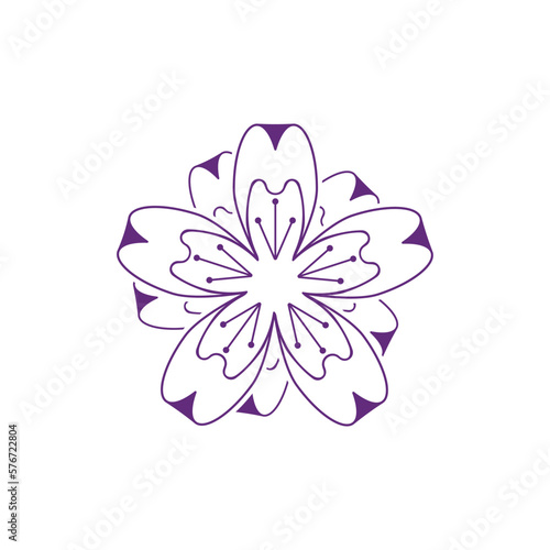 Flower vector icon design