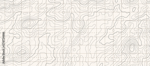 Topographic map patterns, topography line map. Outdoor vector background photo