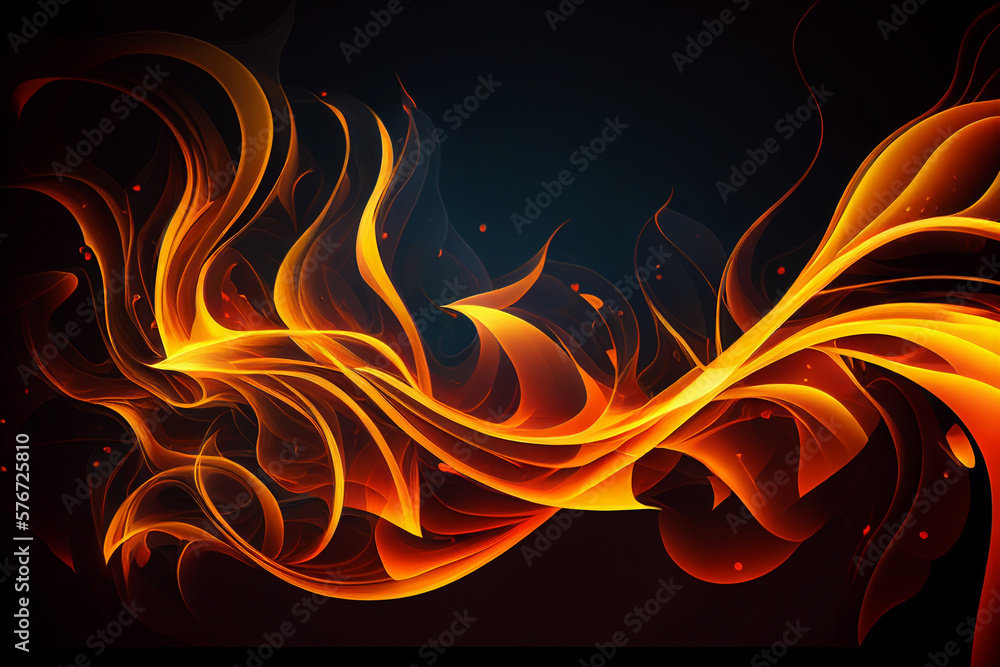 abstract of fire flames background. Generative AI abstract of fire flames background. Generative AI