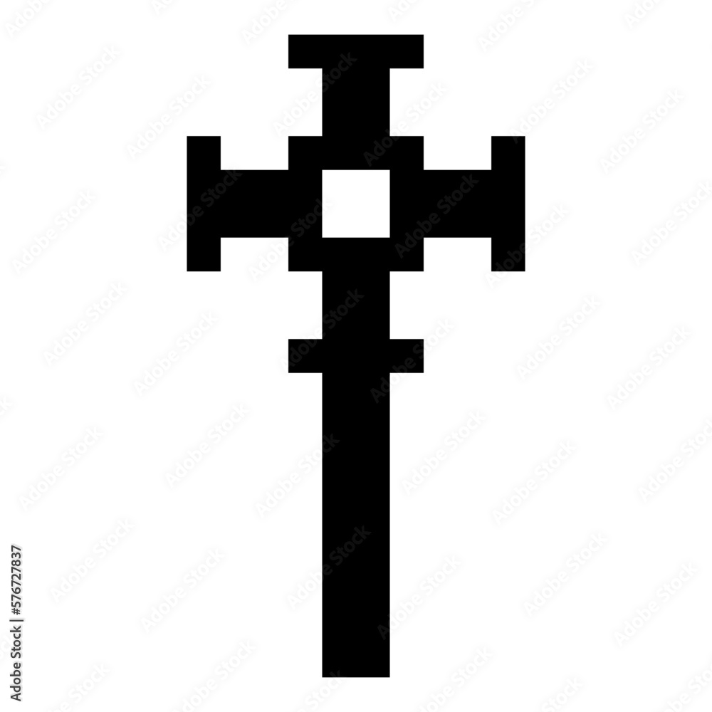 Obraz premium pixel holy cross 